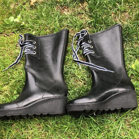 Sperry wedge rubber boots - Picture 2 of 4